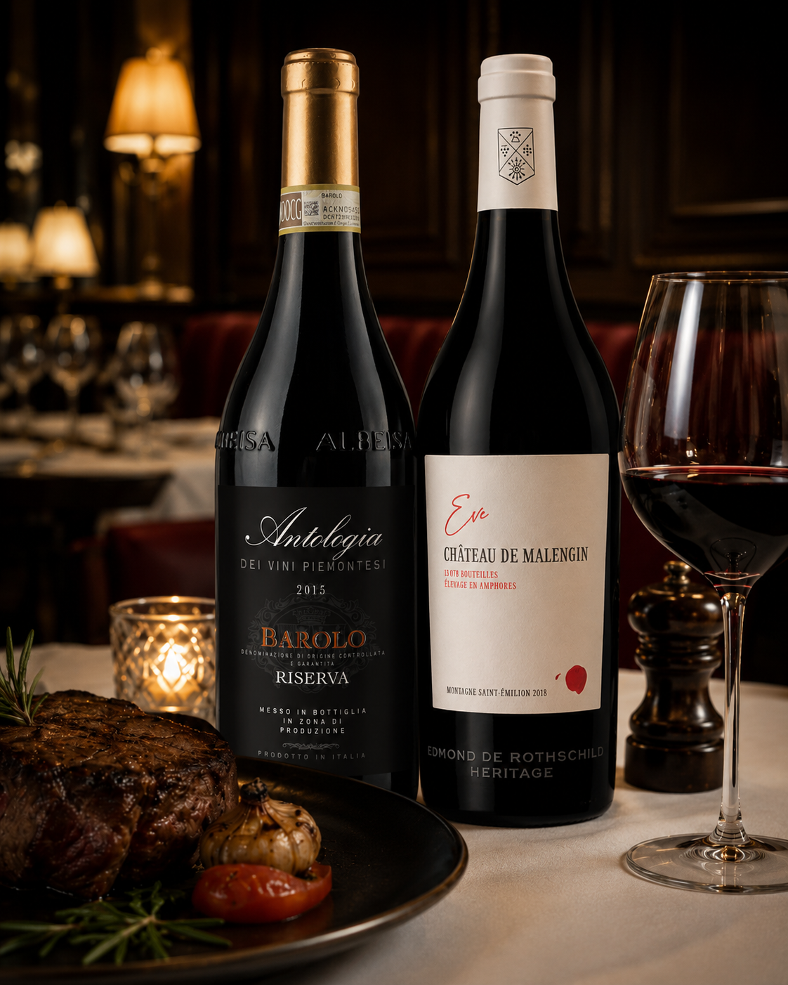 viinipullo barolo ja chateau kuva